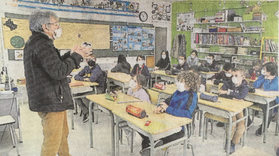 Partage Calvados et l'opération bol de riz à l'école de La Folie-Couvrechef