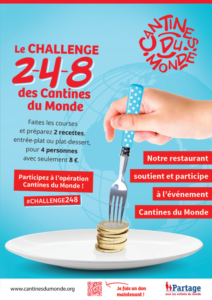 Affiche Cantines du Monde - Challenge 2-4-8