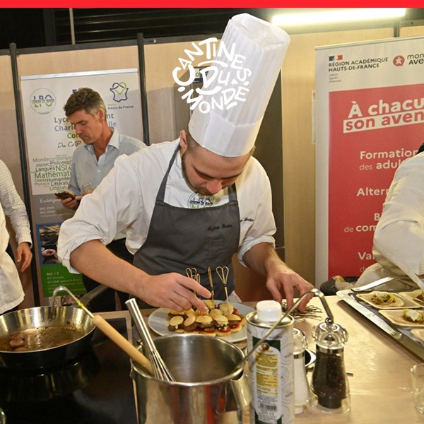 La Croisée des Saveurs, lycée d'application du Lycée Charles de Gaulle de La Croix Saint Ouen, participe à l'événement Cantines du Monde 2023